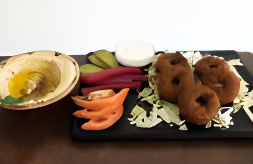 Piatto falafel con hummus